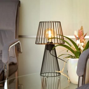 Lampă de masă TORRI 1xE27/15W/230V negru