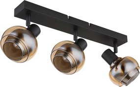 Globo 54309-3B - Lampă spot TOKKI 3xE14/40W/230V neagră