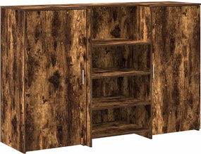 vidaXL Birou de recepție stejar afumat 155x50x103,5 cm lemn prelucrat