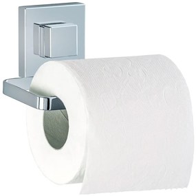 Suport pentru hârtie igienică Wenko Quadrio cu sistem de prindere Vacuum-Loc, până la 33 kg