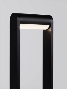 Stalp exterior LED 3000K IP65 Rox negru, H-60cm