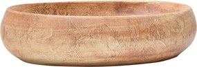 vidaXL Lavoar de blat, maro, 59x40x15 cm, ceramică, oval