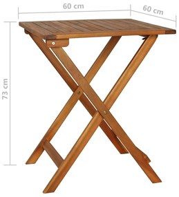 Set mobilier de gradina pliabil Culoare crem, CHINO