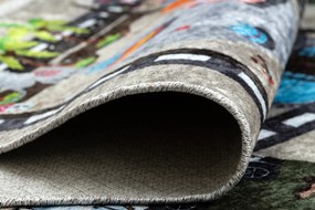JUNIOR 51803.804 covor lavabil Oraș, străzi pentru copii anti-alunecare bej - SECUNDAR-COTATI PRODUSUL