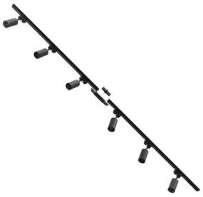 Spot în sistem de șină Zuma Line 3021 TUBE 6xGU10/35W/230V negru