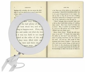 Lampă LED dimabilă de masă cu lupă Extol LED/8W/5V 2900/4500/7500K alb