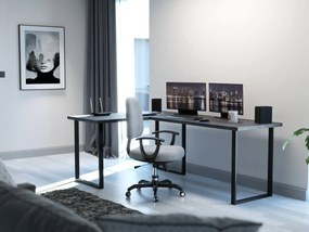 Masă PC de colț Vintid (Beton închis). 1054973