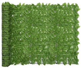 Paravan de balcon, frunze verzi, 500x150 cm Verde, 500 x 150 cm