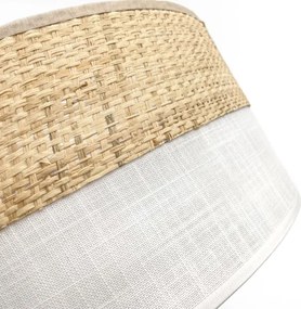 Plafonieră SIRJA BOHO 2xE27/15W/230V, Ø 45 cm, bej/alb