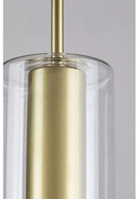 Lustră pe cablu ESTA 1xE27/40W/230V transparent/auriu Rabalux 72050