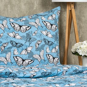 Lenjerie pat 4Home Butterflies, din bumbac, 220 x 200 cm, 2 buc. 70 x 90 cm