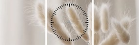 Tablou - Cozi de iepure (cu ceas) (90x30 cm)