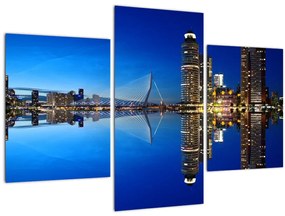 Tablou - Rotterdam nocturn (90x60 cm)