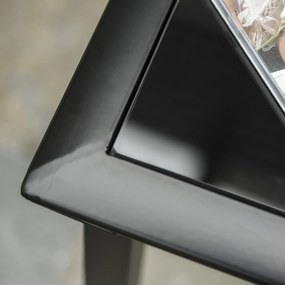 Outsunny Set 2 sezlonguri si masuta, 59x169x66 cm, negru | Aosom Romania