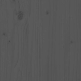 Cadru de pat UK King, gri, 150x200 cm, lemn masiv pin Gri, 150 x 200 cm