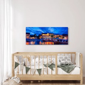 Tablou - Orașul de noapte Hoi An, Vietnam (120x50 cm)