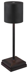 Globo 58487B - Lampă de birou LED DIXON, dimabilă, cu control tactil și reîncărcabilă, 1,5W/5V 2200 mAh, neagră
