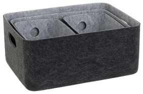 Coșuri de depozitare 4 buc. din material textil 36x27x16 cm – Casa Selección