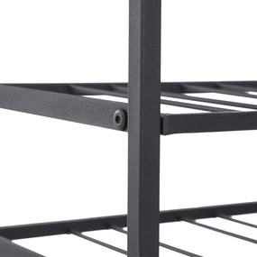 HOMCOM Etajeră pentru sticle de vin, capacitate 54 sticle, metal negru, ideală pentru crame | Aosom Romania