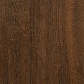 Sifonier, stejar maro, 90x52x200 cm, lemn prelucrat Stejar brun, 1