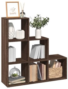 vidaXL Bibliotecă/separator 3 niveluri stejar maro 99x29x99 cm lemn