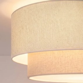 Brilagi - Pendul LED pe cablu BOHO ECO 1xE27/10W/230V Ø 40 cm crem