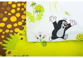 Lenjerie de pat din bumbac Herding Cârtițel, 135 x 200 cm, 80 x 80 cm