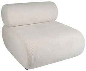 Fotoliu din catifea, alb, cu aspect vintage, Chelsea