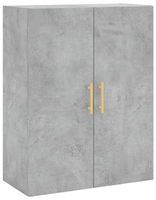 828416 vidaXL Dulap cu montaj pe perete, gri beton, 69,5x34x90 cm
