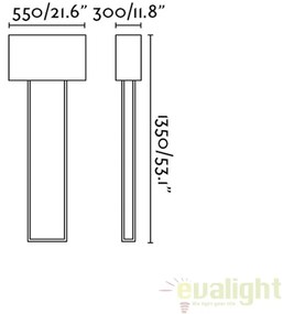 Lampadar / Lampa de podea design modern VESPER alb 29979