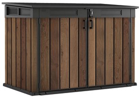 Cutie de depozitare pentru grădină din plastic Signature, 2020 L, nuc