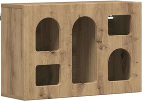 vidaXL Dulap suspendat Stejar Artizanal 60 x 20 x 40 cm Lemn compozit