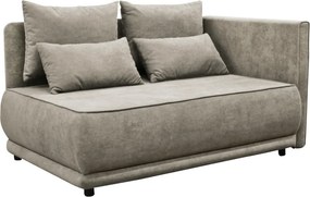 Canapea extensibilă, bej gri Taupe, pe dreapta, LIAMI