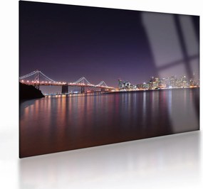 Tablou pe sticlă cu privirea spre San Francisco, California (70x50 cm)