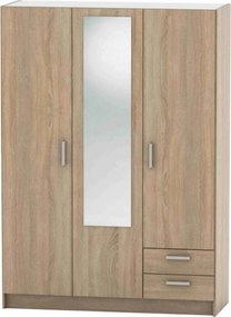Dulap BETTY 7 BE07-001-00, stejar sonoma, DTD laminat, cu 3 usi si 2 s