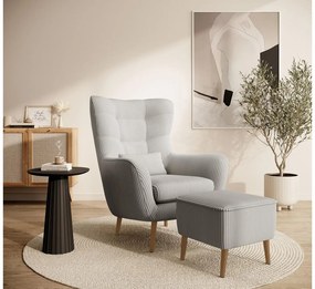 Taburete Veneza V2  (gri deschis + fag). 1099375