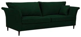 Canapea extensibilă cu spațiu pentru depozitare Mazzini Sofas Pivoine, verde