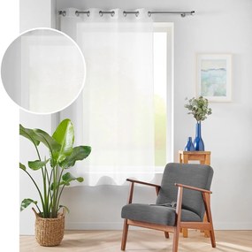 Perdea albă din voal 140x180 cm Lissea – douceur d'intérieur