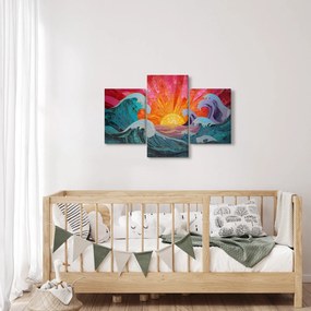 Tablou - Mozaic de valuri (90x60 cm)