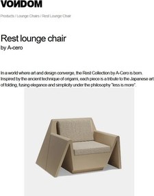 Fotoliu lounge design modern, exterior, interior, REST LOUNGE CHAIR 53001 Vondom