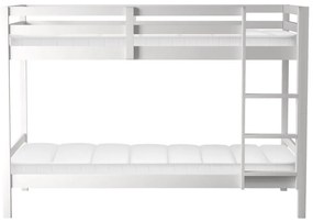 Pat etajat pentru copii 90 cm Invocato (alb) (cu somieră). 1116361