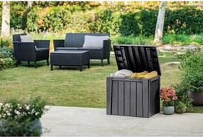 Cutie de depozitare pentru grădină gri închis din plastic Urban – Keter