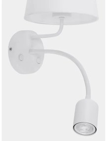 Lampă de perete MAJA 1xE27/15W/230V + 1xGU10/10W/230V albă