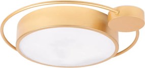 Plafonieră LED Erste Moon 28W 1400lm 3000K Auriu 440x70mm - Corp iluminat modern elegant pentru living sau dormitor cu design circular rafinat.