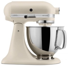 Mixer planetar KitchenAid Artisan Elegance 5KSM125EMH, 300W, 4.8 L, Actionare directă, 10 viteze, Beige