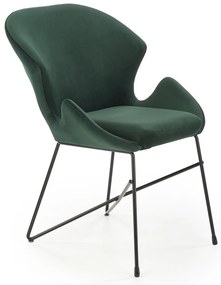Scaun de bucaterie Lyris, verde/negru