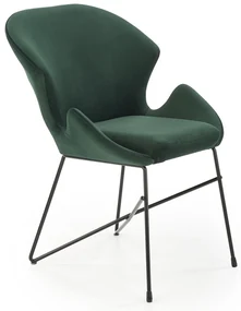 Scaun de bucaterie Lyris, verde/negru