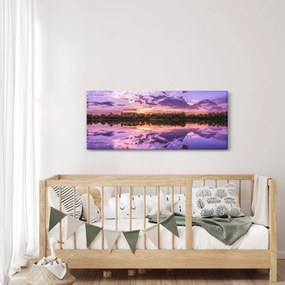 Tablou cu cerul violet (120x50 cm)
