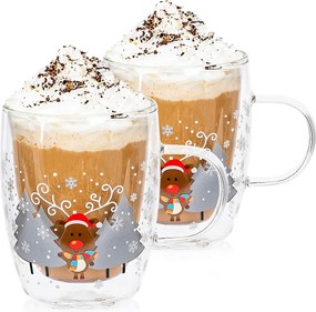 Pahare termo 4Home Mug Reindeer Hot&Cool 270 ml, 2 buc.