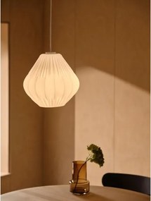 Nordlux - Pandantiv pe cablu MALUCA 1xE27/15W/230V diametru 29 cm alb